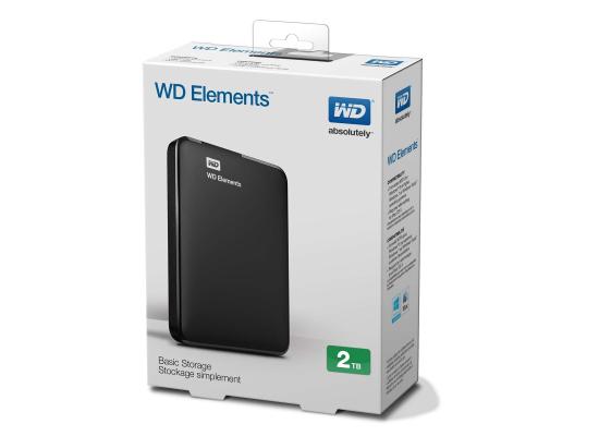 Western Digital Elements 2tb Portable External Hard Drive (Black)